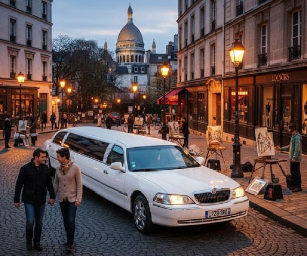 Visite de Montmartre et quartiers bohemes en limousine a Paris
